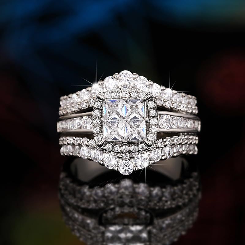 Full Rhinestone Zircon Square Stitching Crown Bracelets