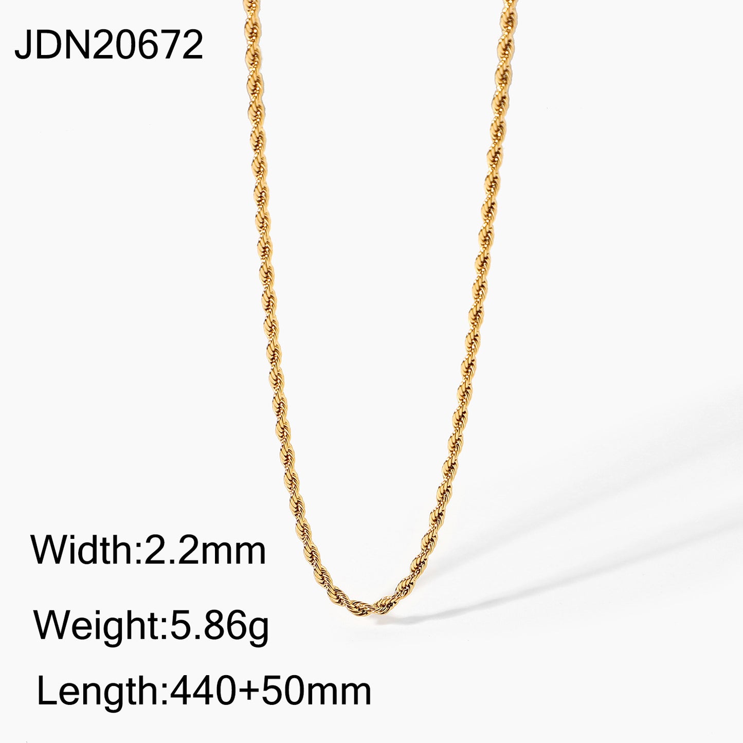 Gold-plated Stainless Steel Light Luxury Cold Necklaces