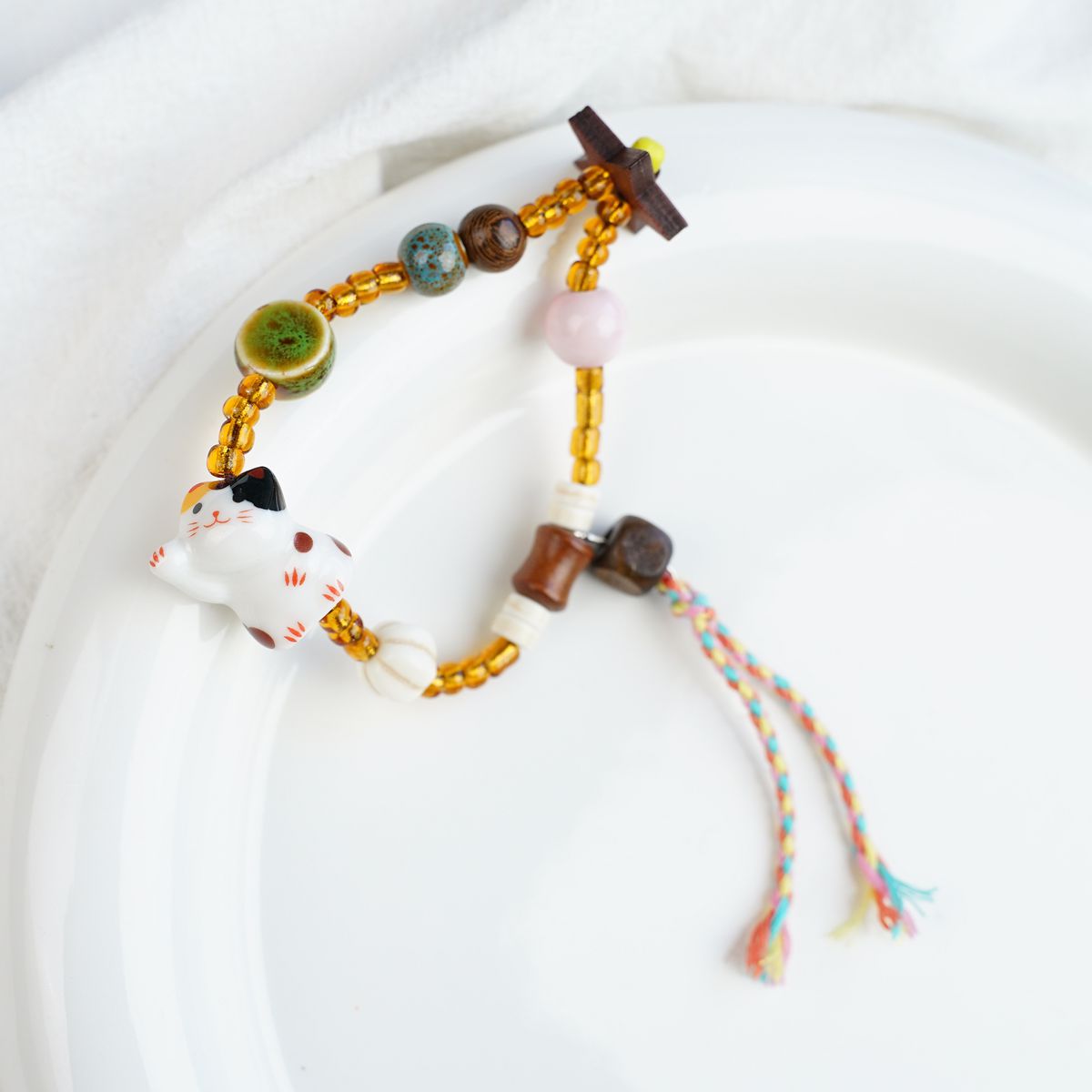 Lucky Cat Girlfriends Cute Couple Animal Premium Bracelet