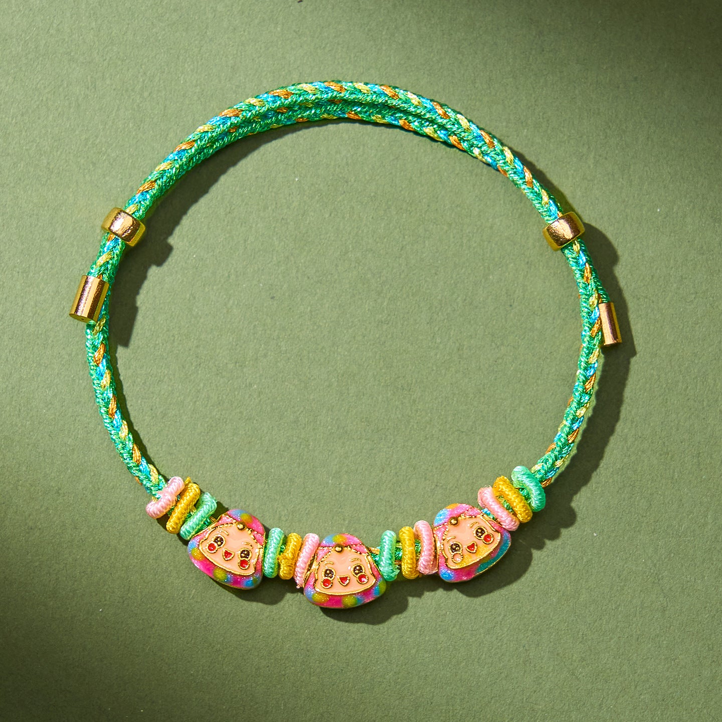 Festival Colorful Rope Ethnic Style Hand-woven Adult Small Sachet Carrying Bracelet