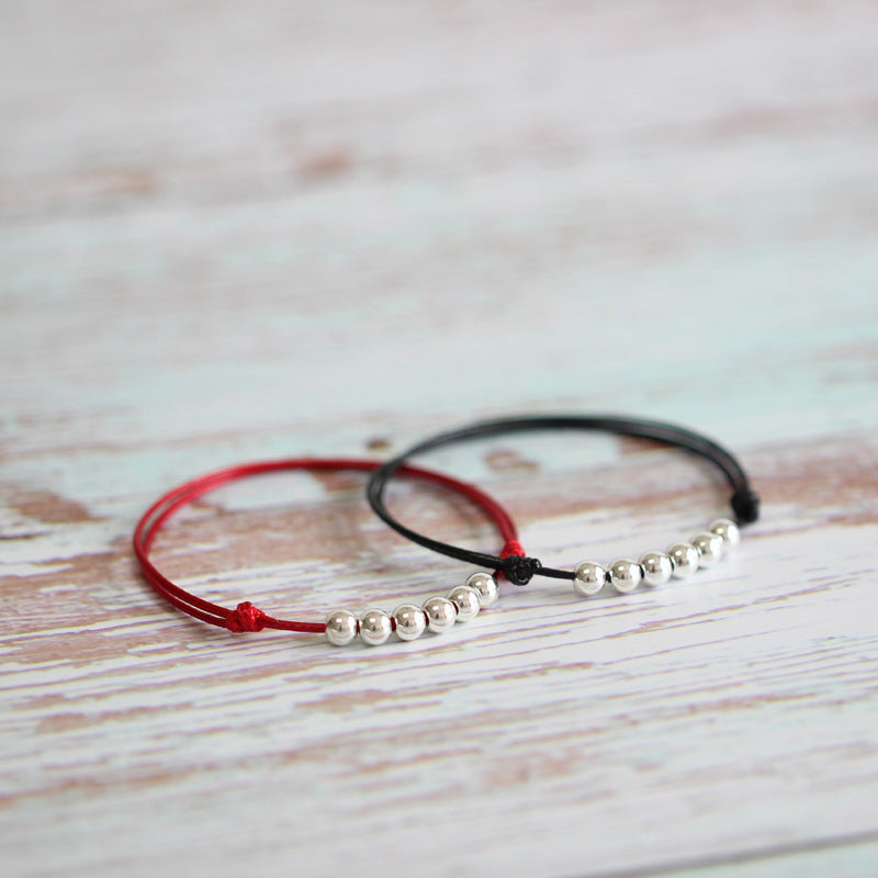 Simple Woven Couple Life Red Rope Bracelets