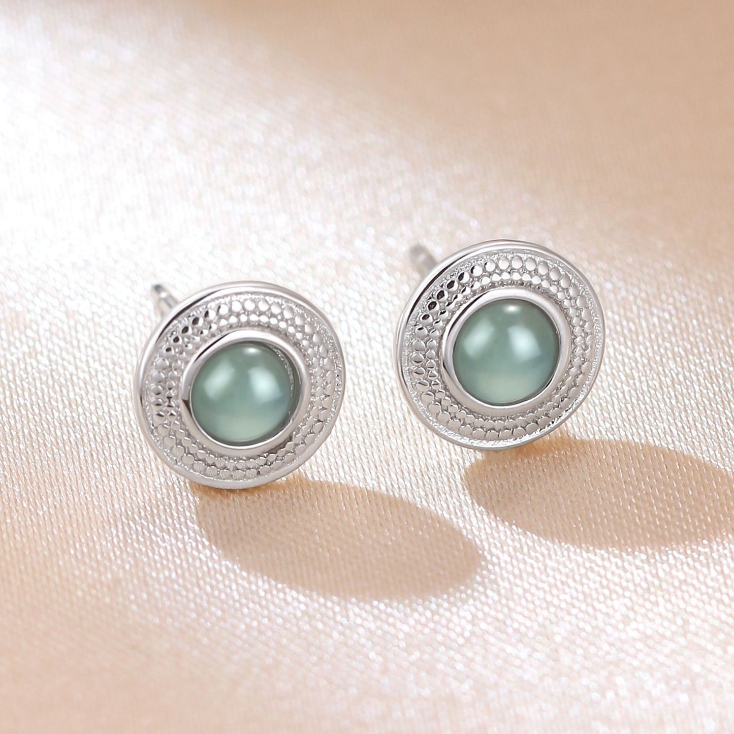 Natural Cargo Blue Water Jade Fashion Light Luxury High Sense Rings