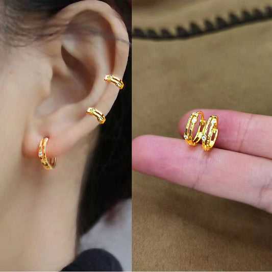 High-grade Round Eardrops Trendy Ear Clips Rings