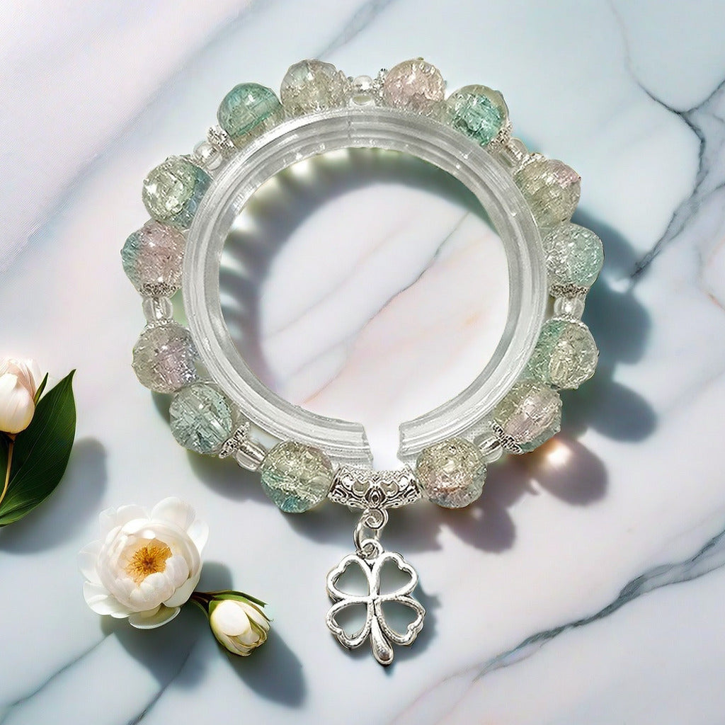 Fantasy Flower Glazed Female Gradient Contrast Bracelet