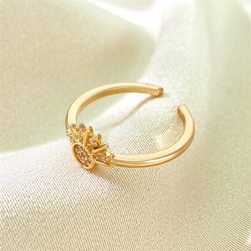Sun Moon Stacked Female Lovers Opening Couple Hot Fashion Rings