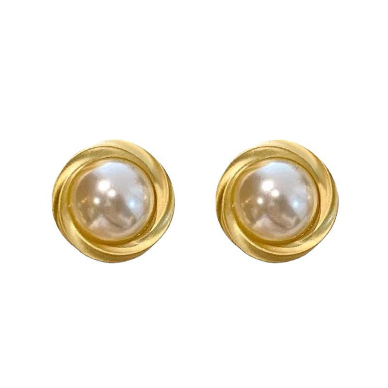 Live Broadcast High Sense Temperamental Pearl Earrings