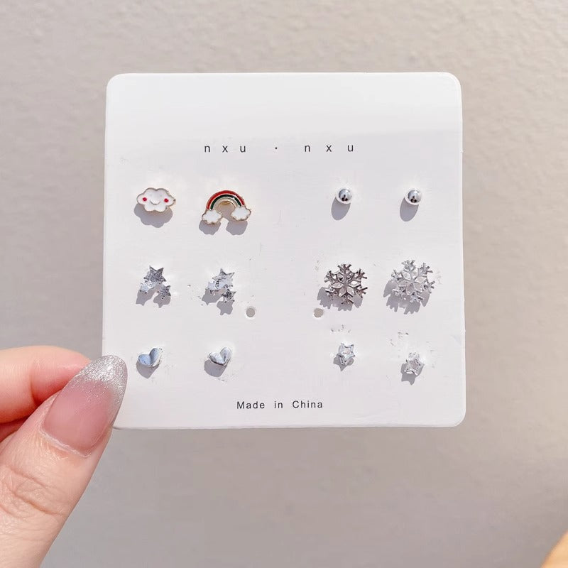Pearl High-grade Butterfly Ear Clip Fashionable Earrings