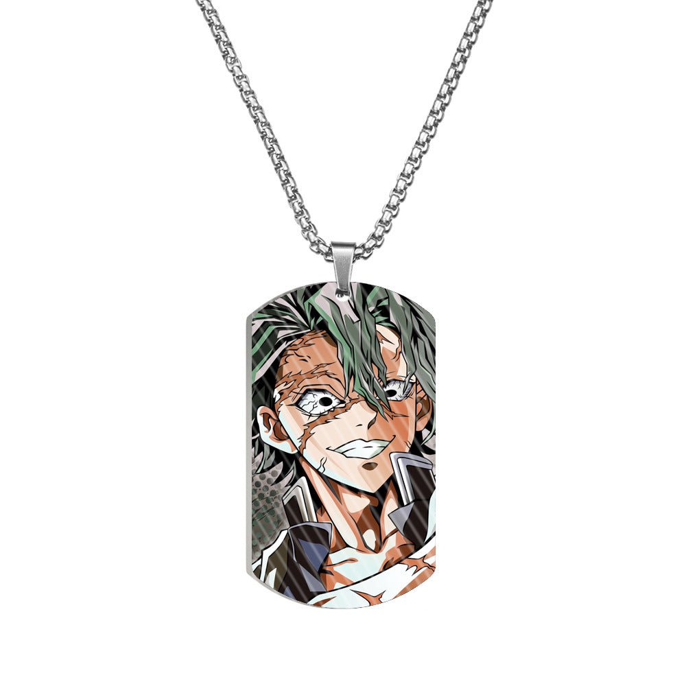 No Stainless Steel Color Printing Army Pendants