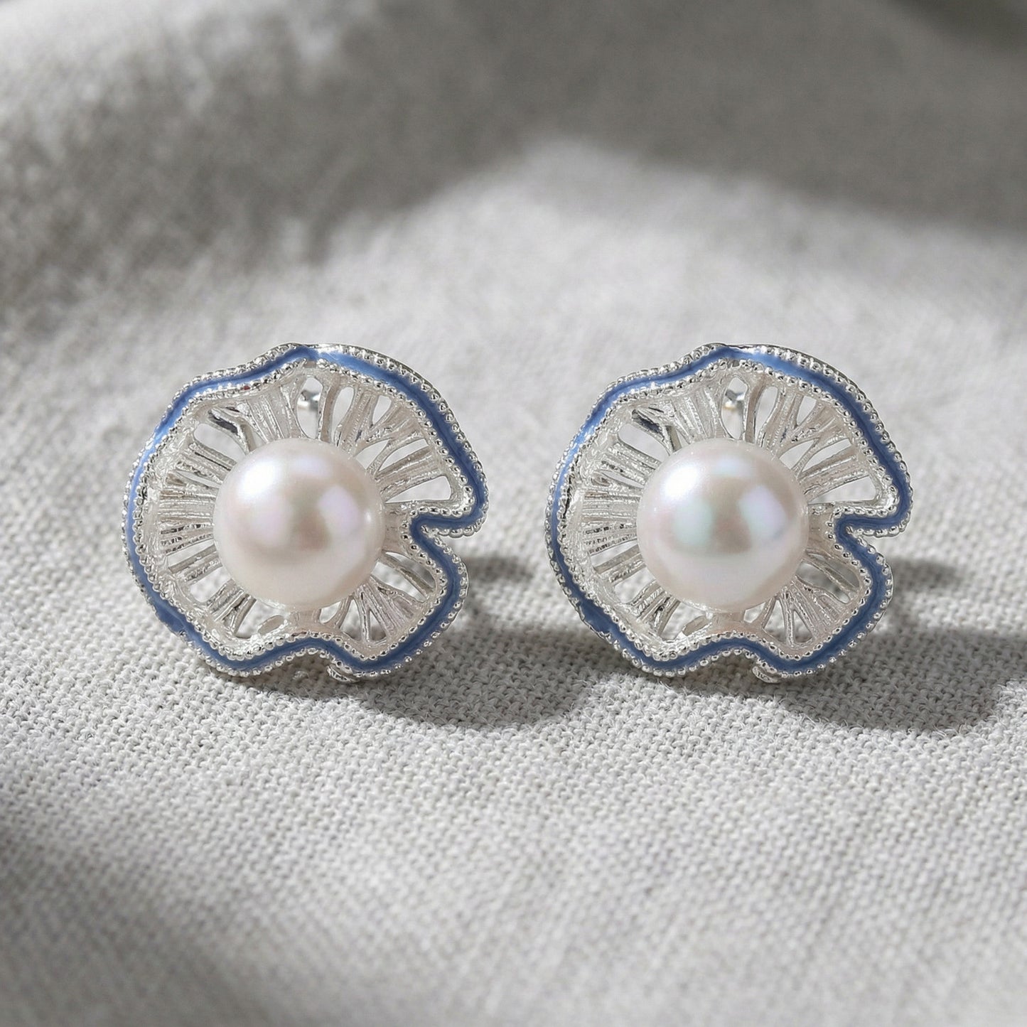 Needle Korean Style Hollow Beads Floral Ball Gentle Daily Elegant Rings