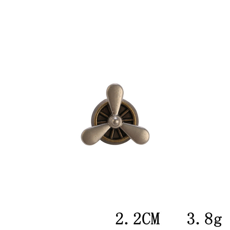 Men's Engine Brooch Shirt Collar Corner Pin Brooches