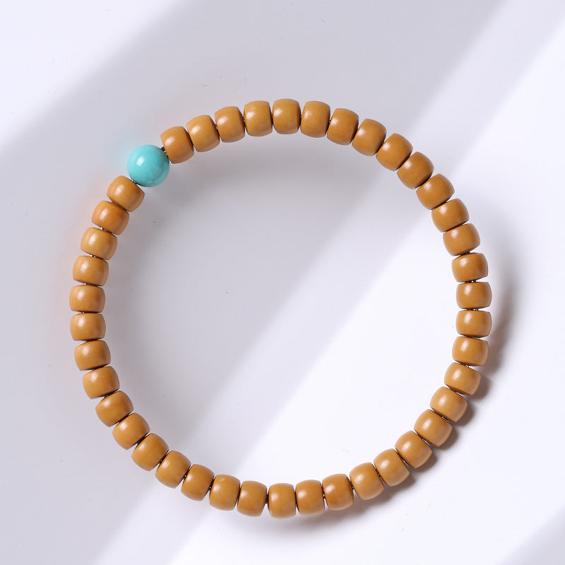 Cut Barrel Beads Vegetable Seed Agate Bracelets