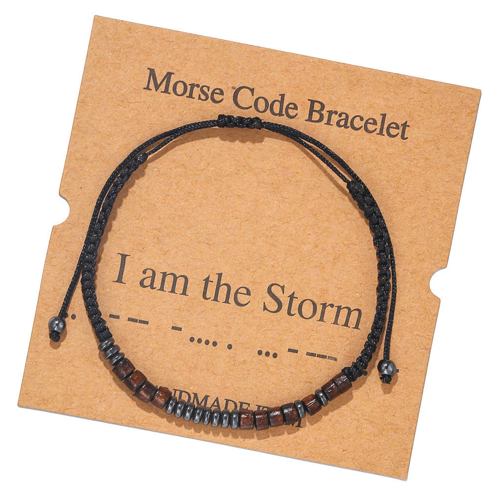 Moss Password Hand-woven Letters Numbers Vintage Bracelets