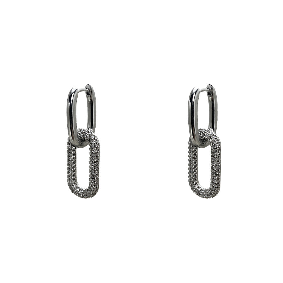 Simple Cold Style U-shaped With Multiple Wearing Methods Single Double Stud Earrings