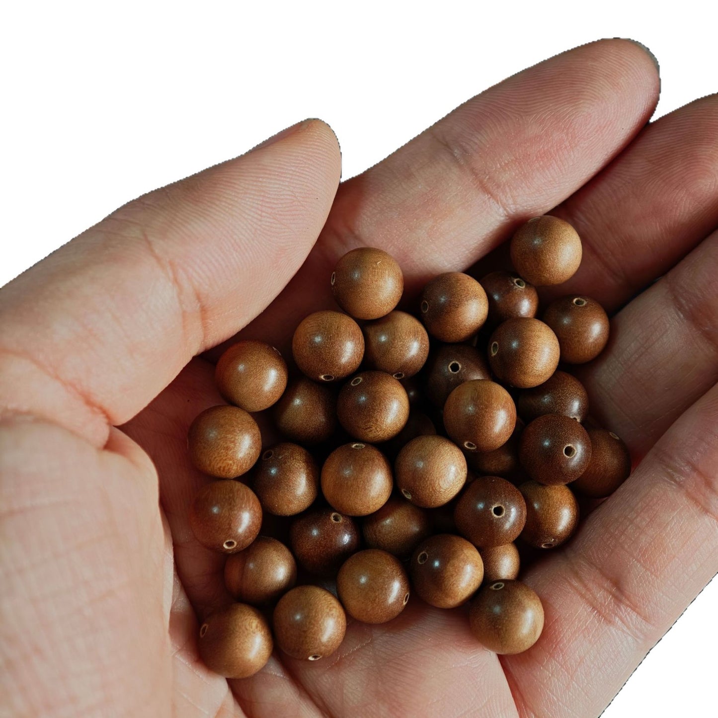 Women's & Men's White Sandalwood Scattered Beads Black Meat Submerged Old Bracelets