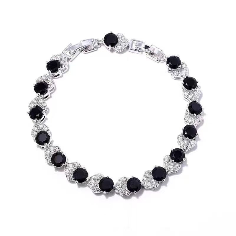Women's & Men's White Stitching Hip Hop Versatile High Bracelets
