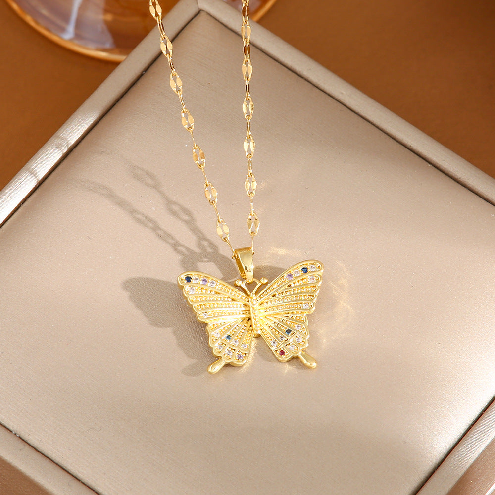 Women's Titanium Steel No Fading High-grade Design Necklaces