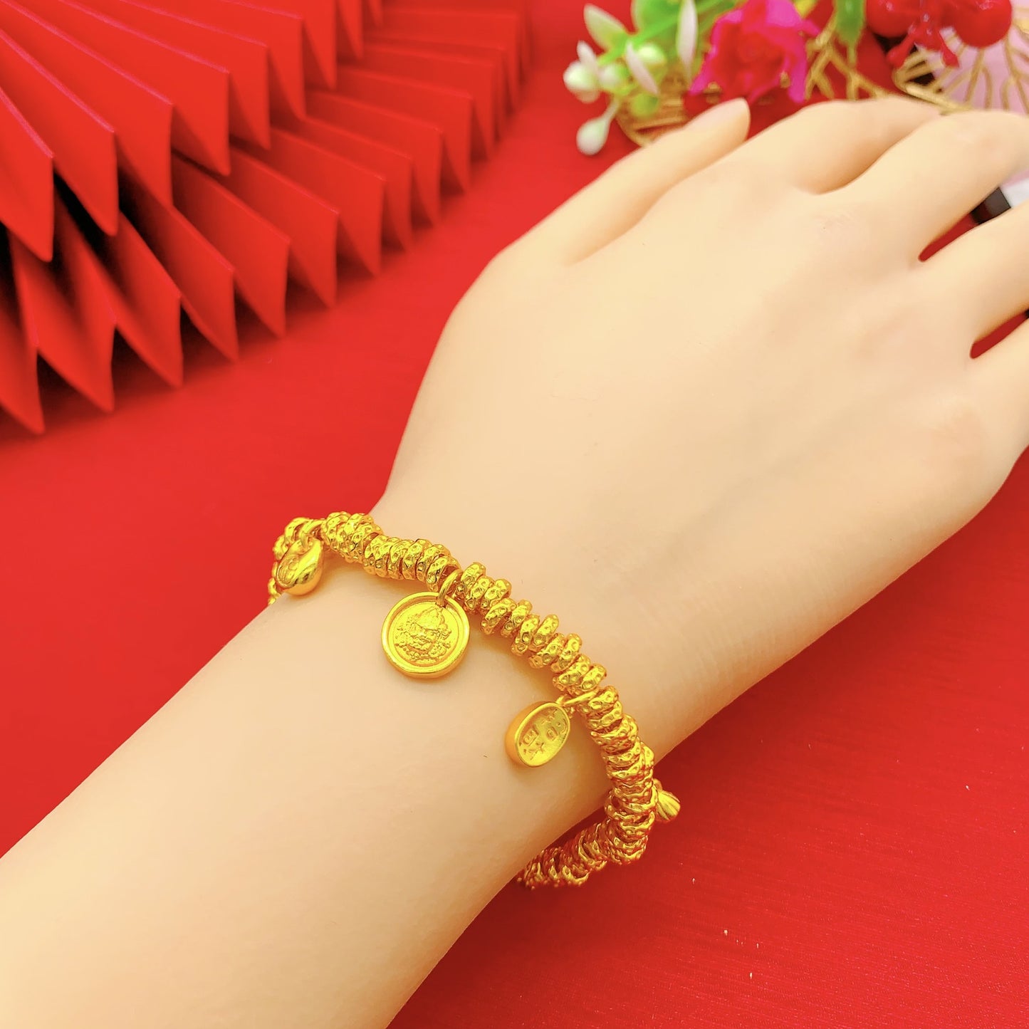 Fat Blessing Gold-plated Beast Woven Hand Bracelets