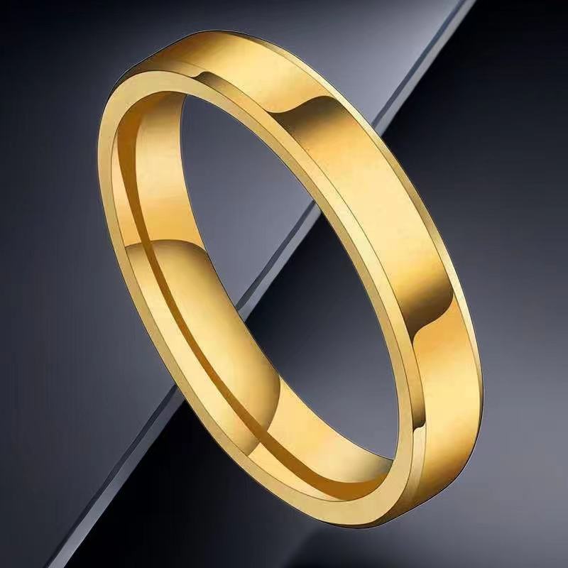 Women's & Men's Stainless Steel Simple Fashion Titanium Niche Rings