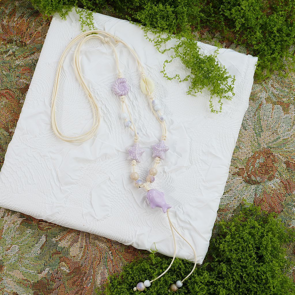 Ceramic Mushroom Female Niche Design High Necklaces