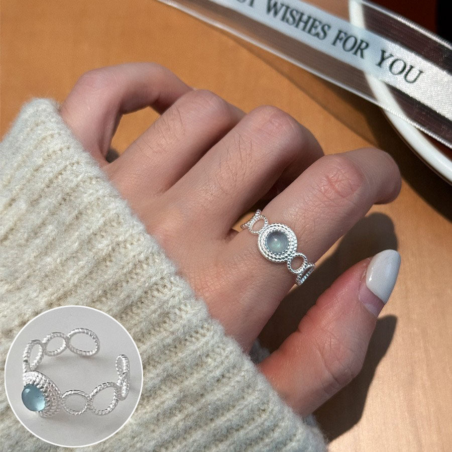 Women's Style Temperament Water Drop Retro Stylish Rings