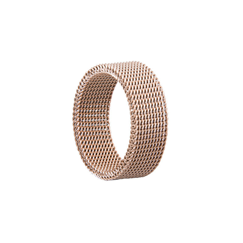 Ornament Standard Code Titanium Steel Woven Rings