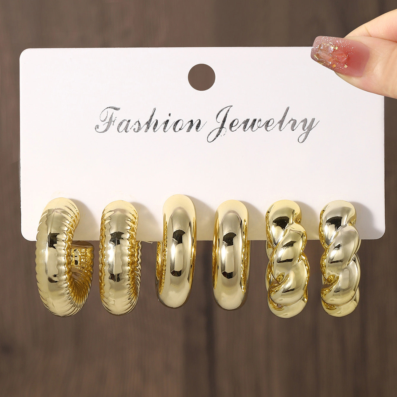 High-grade Golden Fabulous Personality Creative Complex Rings