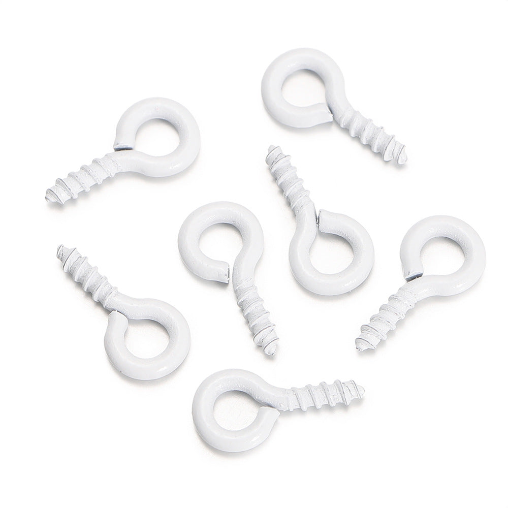 Croissant Nail Screw Sheep Eye Pearl Jewelry Accessories
