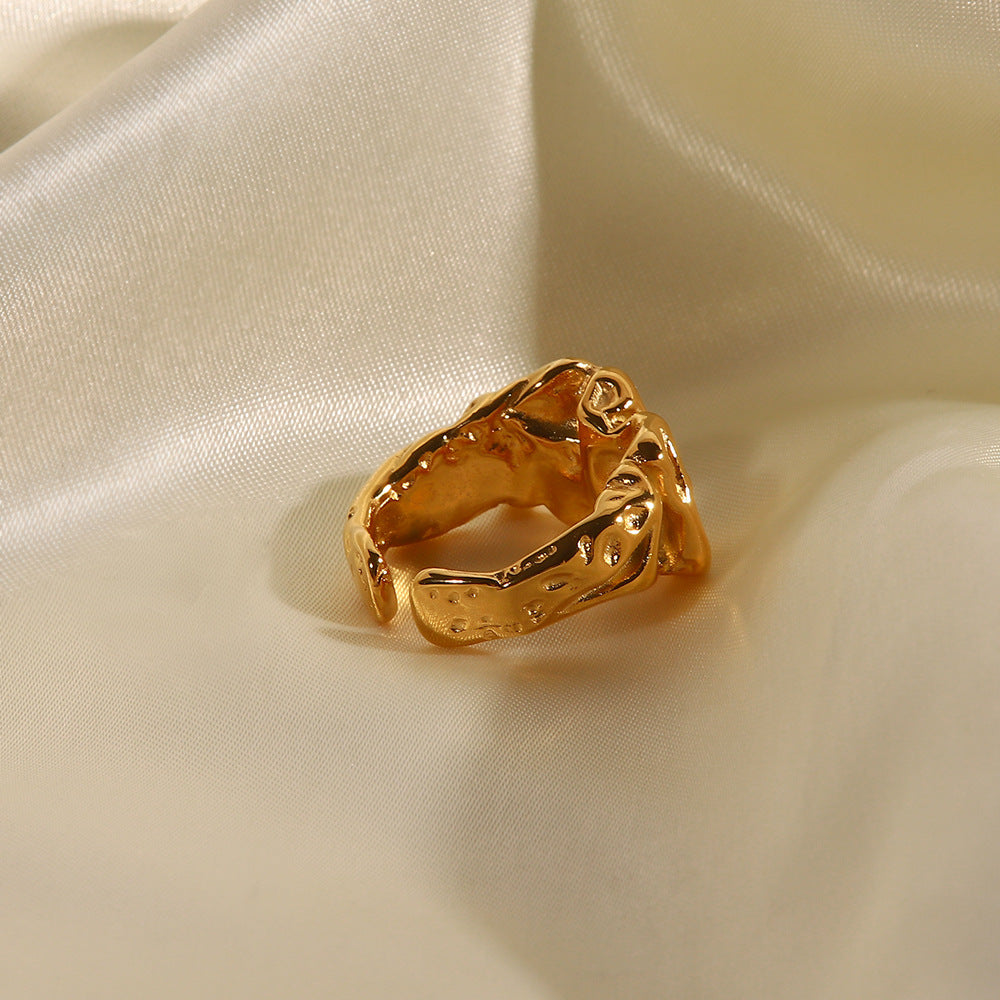 Lava Tide Personalized Cold Style Index Finger Simple Rings