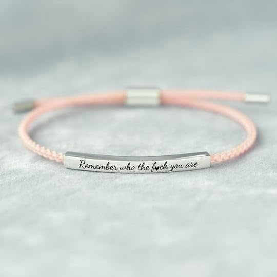Stylish Lettering Hand-woven Adjustable Carrying Strap Bracelet
