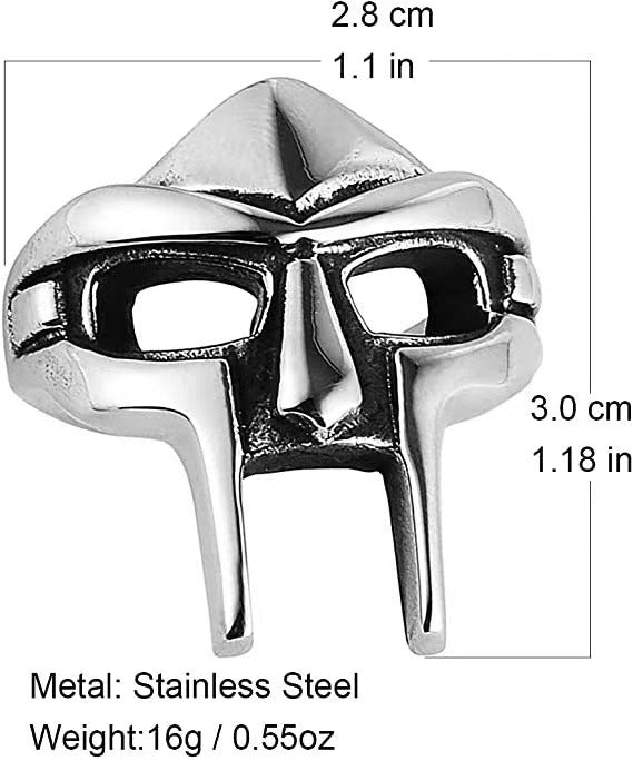 Popular Skull Punk Metal Mask Creative Rings