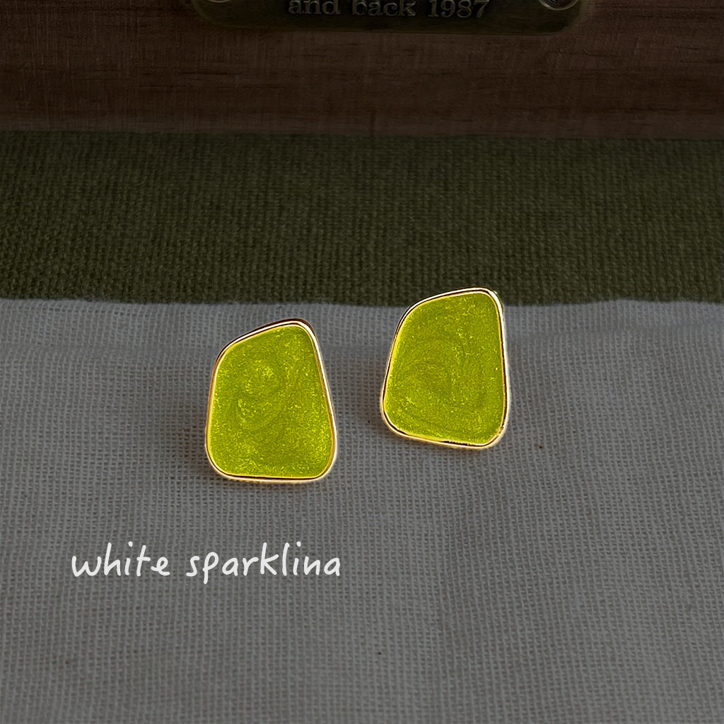 Women's High Sense Fresh Sweet Geometry Irregular Stud Earrings