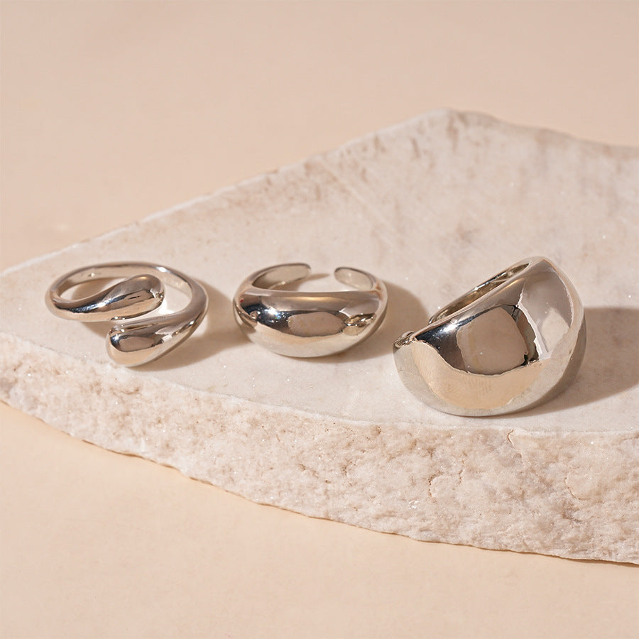 Rose Flower Love Pearl Light Luxury High Sense Ring