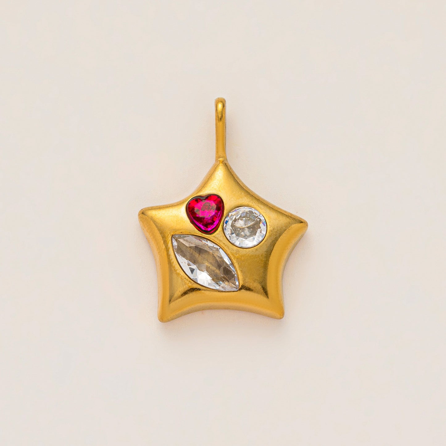 Stainless Steel Gold Color Protection Open Pendants