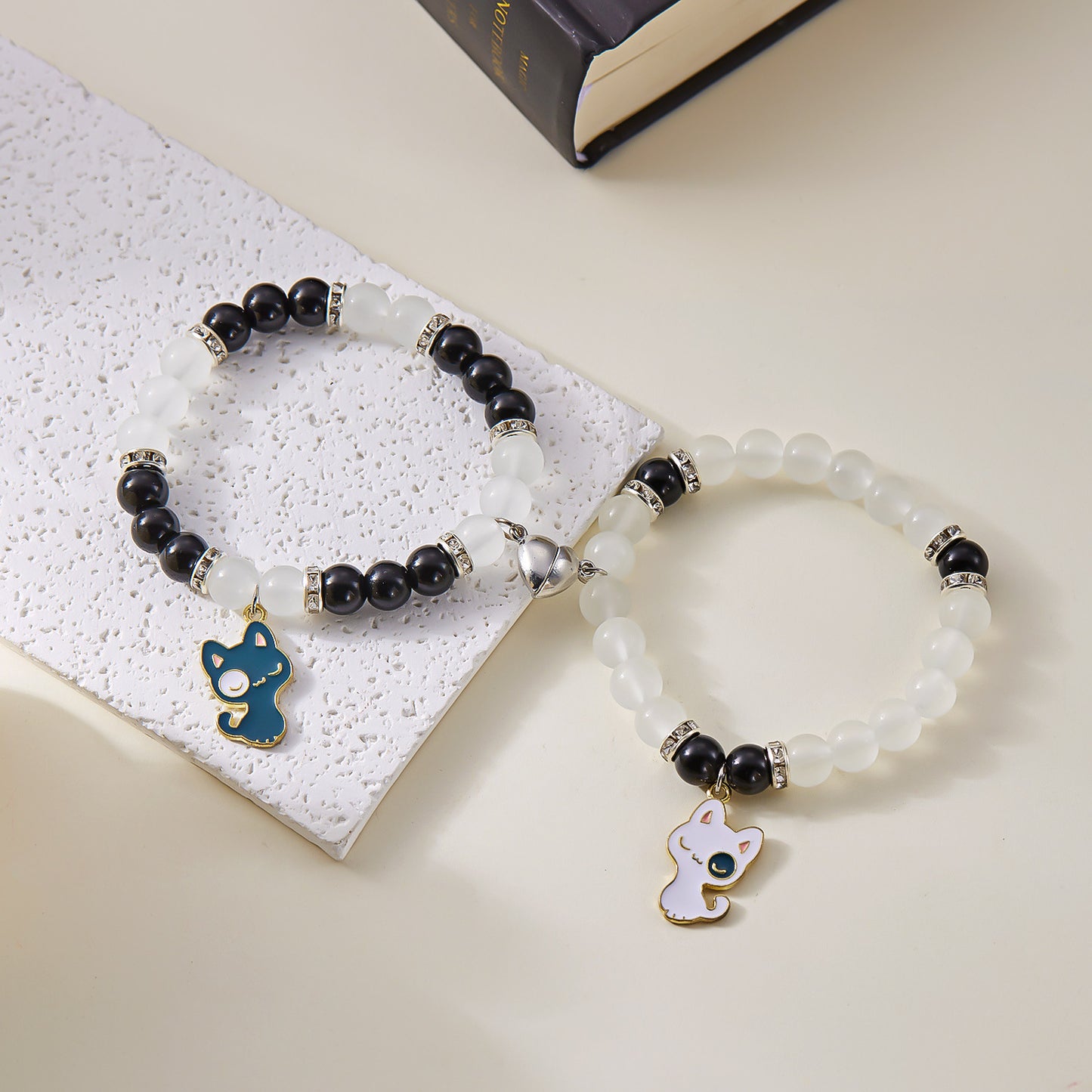 Beaded Cat Cute Two-piece Kitten Love Bracelets