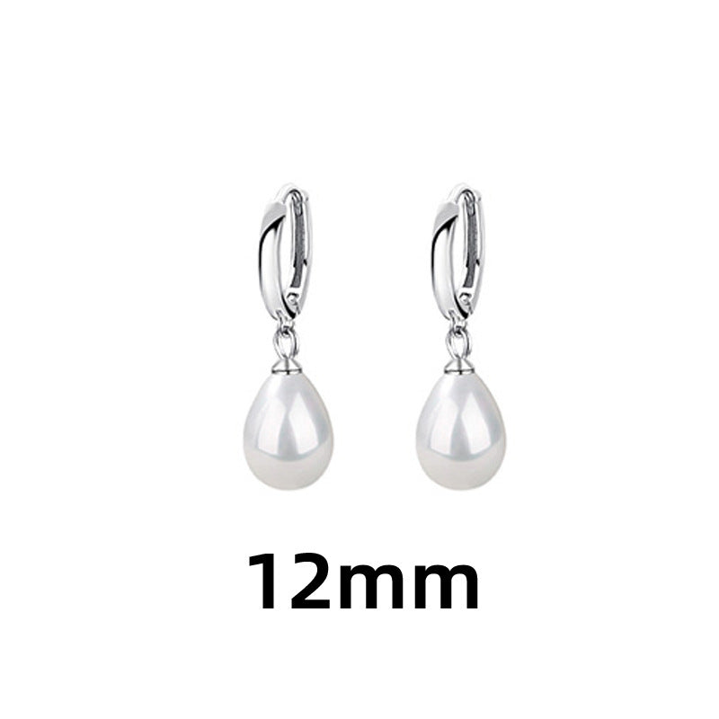 Irregular Pearl Clip Personality Ancient Style Shaped Baroque Earrings