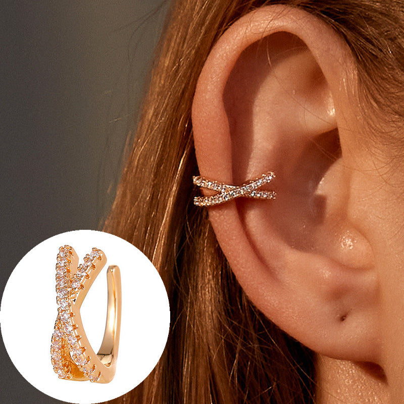 Simple Ear Bone Clip Fashion Geometry Earrings