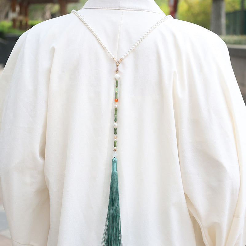 Han Chinese Clothing Cheongsam Of Precious Stones Super Fairy Fringe Necklaces