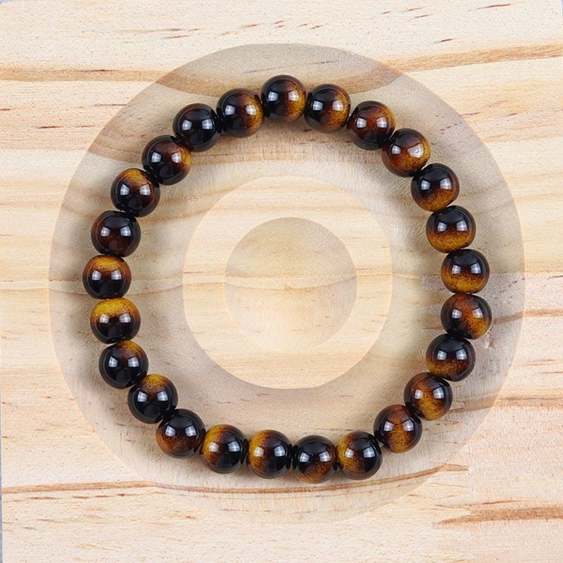 Tigereye Ethnic Style Paint Glazed For Boyfriend Girlfriends Everyday Fashion Bracelet