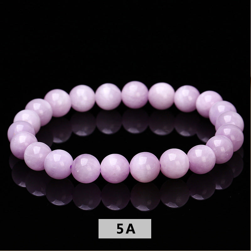 Women's Jewelry Natural Spodumene Purple Small Fresh Single Circle Bracelets