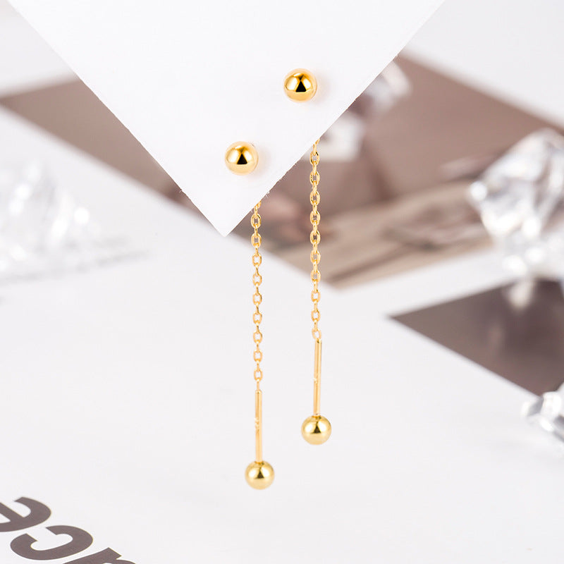 Screw Twist No Need To Take Off Simple Tassel Trendy Earrings