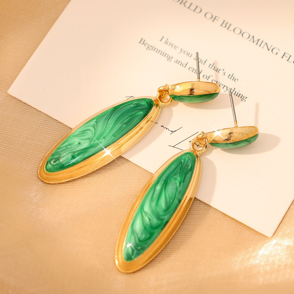 Exquisite Long Eardrops Simple Fashion Metal Earrings