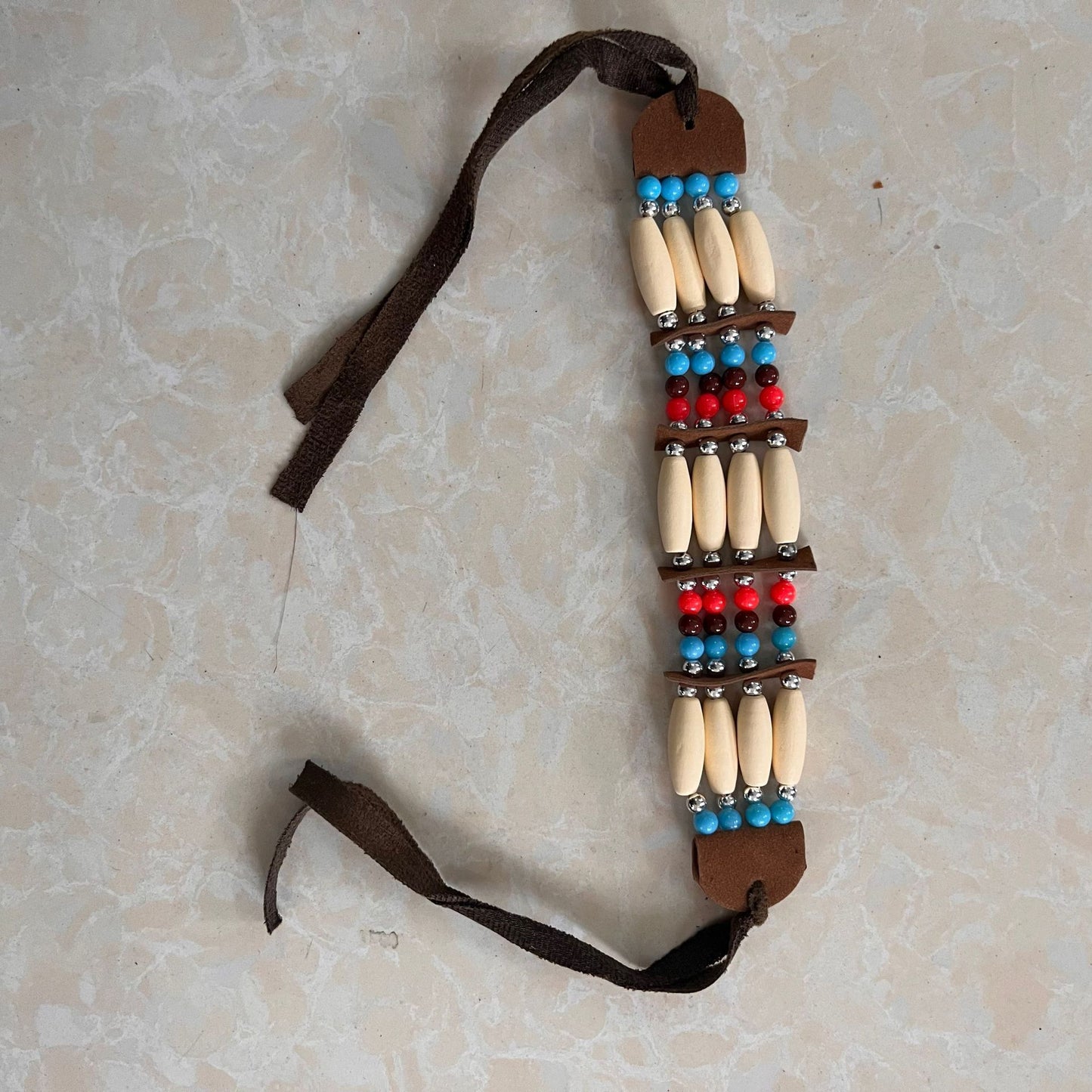 Women's Bohemian Indian Adult Primary Color Wooden Necklace