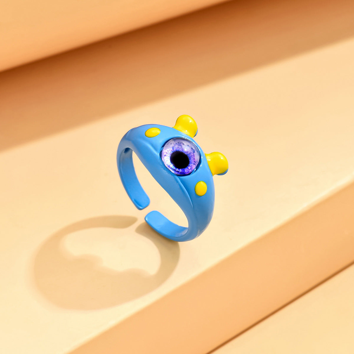 Monster Black Cat Female Dopamine Big Eyes Couple Little Finger Ring