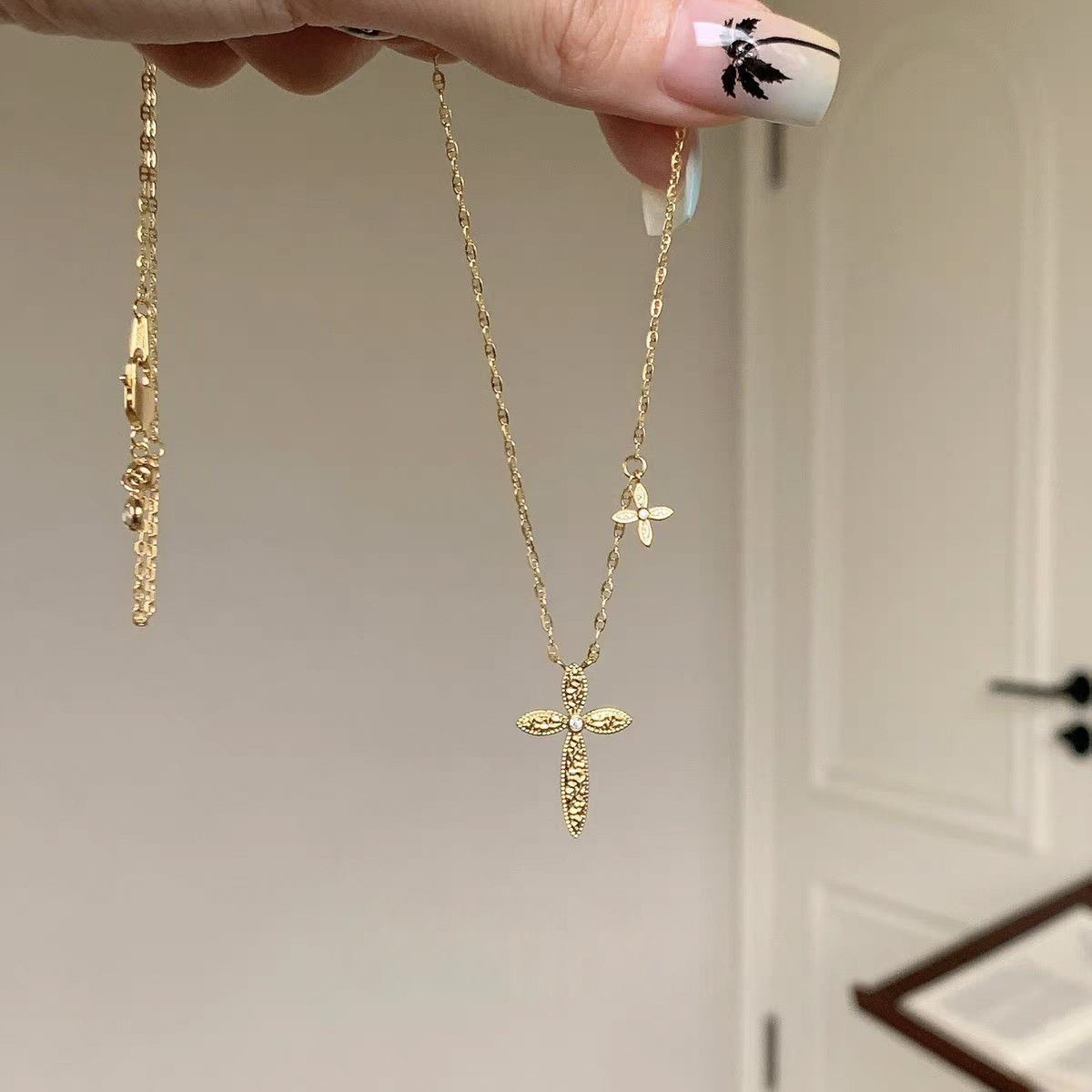 Wealth Basket Pearl Advanced Three-dimensional Woven Clavicle Chain Necklace