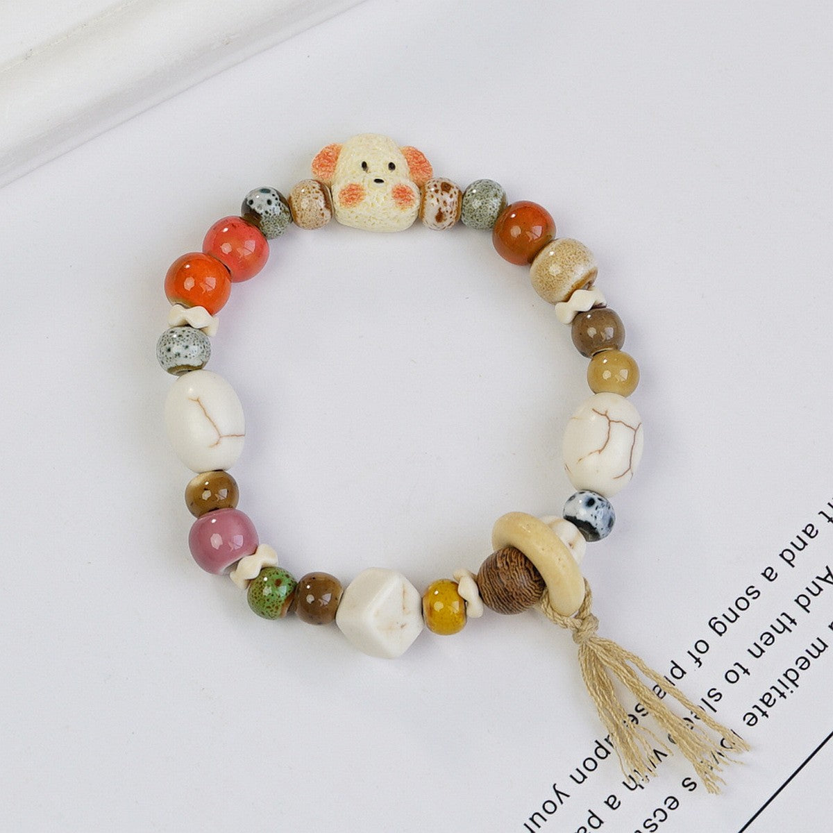 Women's Ceramic Beaded Fresh Antique Ethnic Style Simple For Summer Bracelets