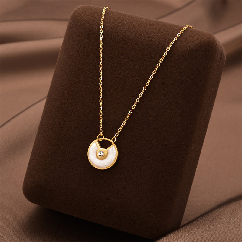 Titanium Steel Female Niche Simple Temperament Clavicle Pendants