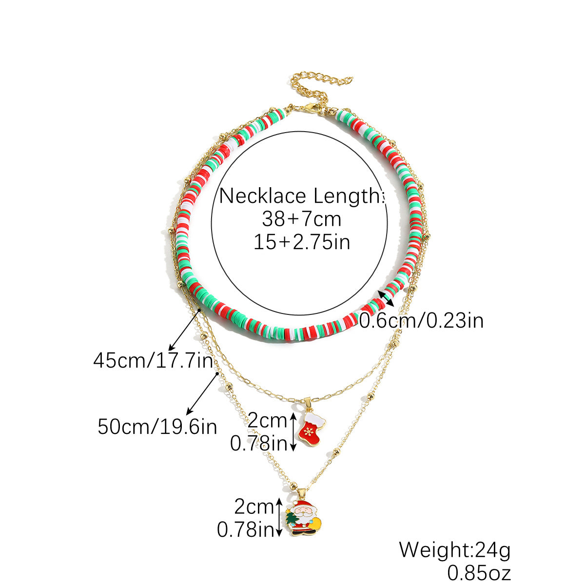 Versatile Durable Elegant Ornament Christmas Holiday Necklaces