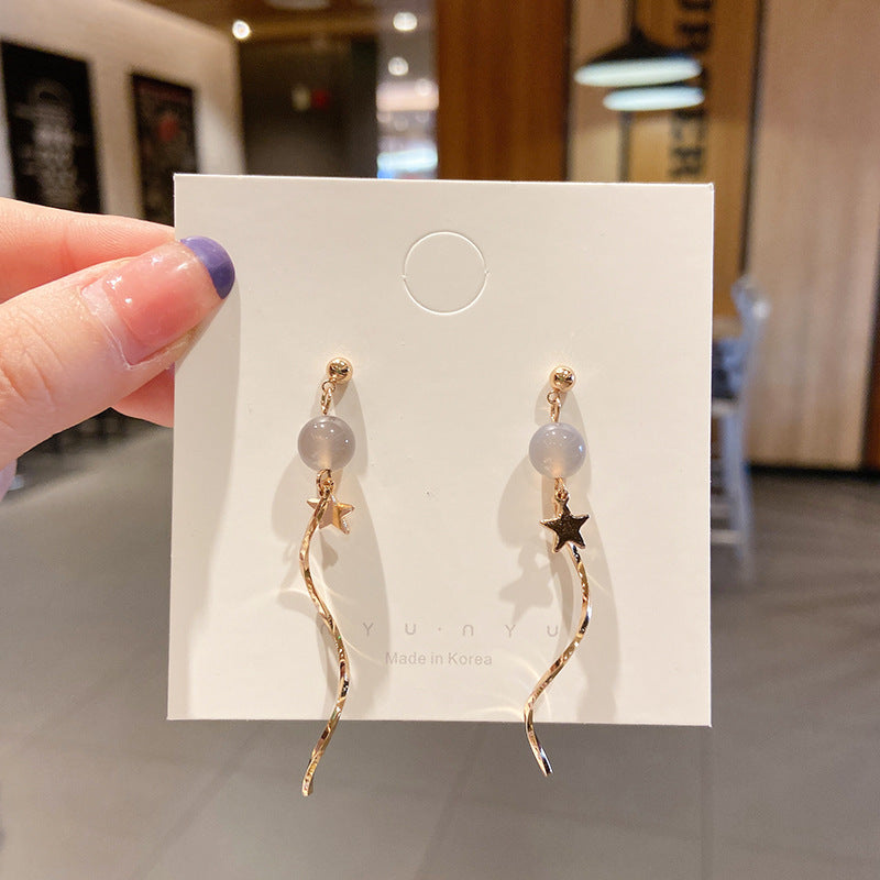 Pearl High-grade Butterfly Ear Clip Fashionable Earrings