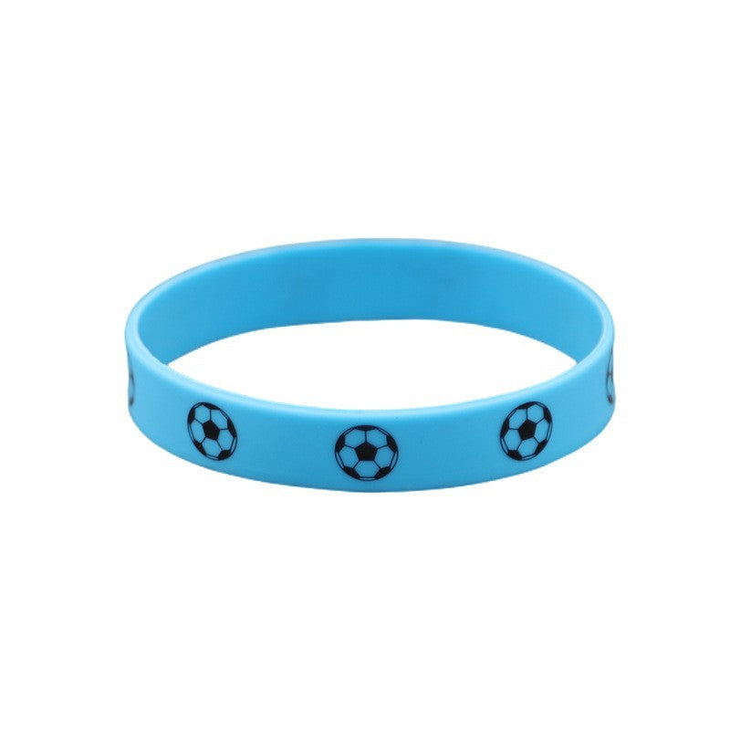 Football Silicone Qatar World Cup Theme Sports Rubber Wristband Fans Bracelets