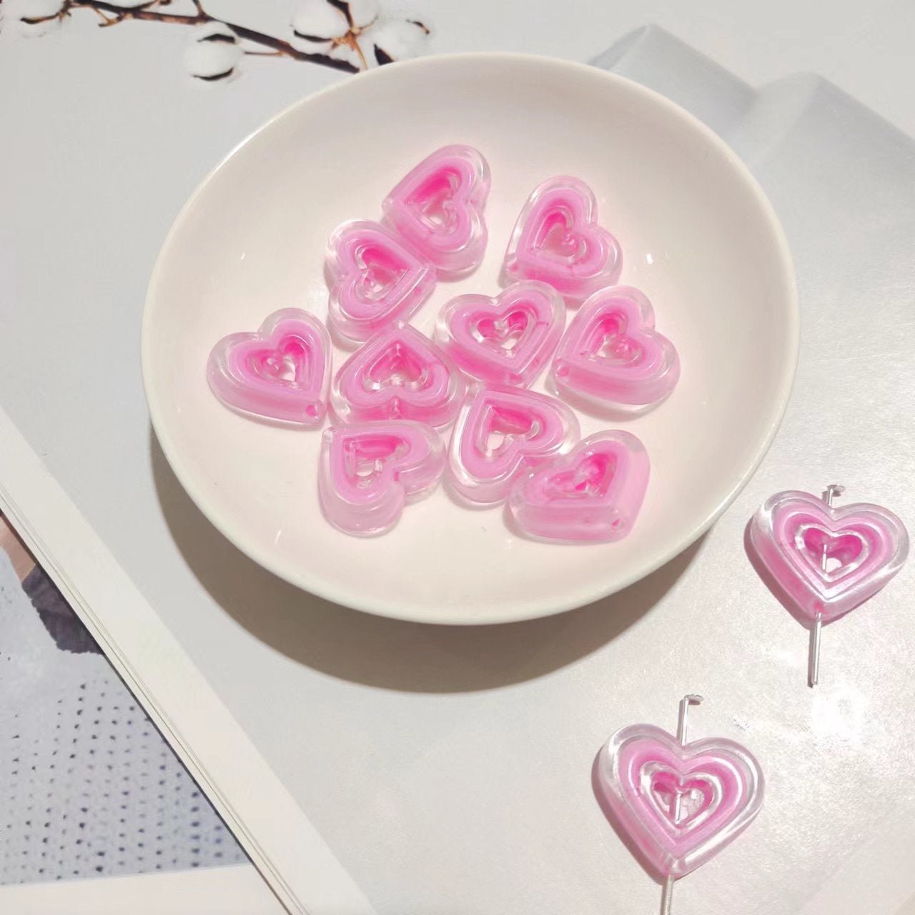 Star Beaded Acrylic Vertical Hole Beads Mobile Bracelet